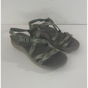 Women's‎ Skechers Outdoor Lifestyle Olive Green Strappy Sandals US size 7.5